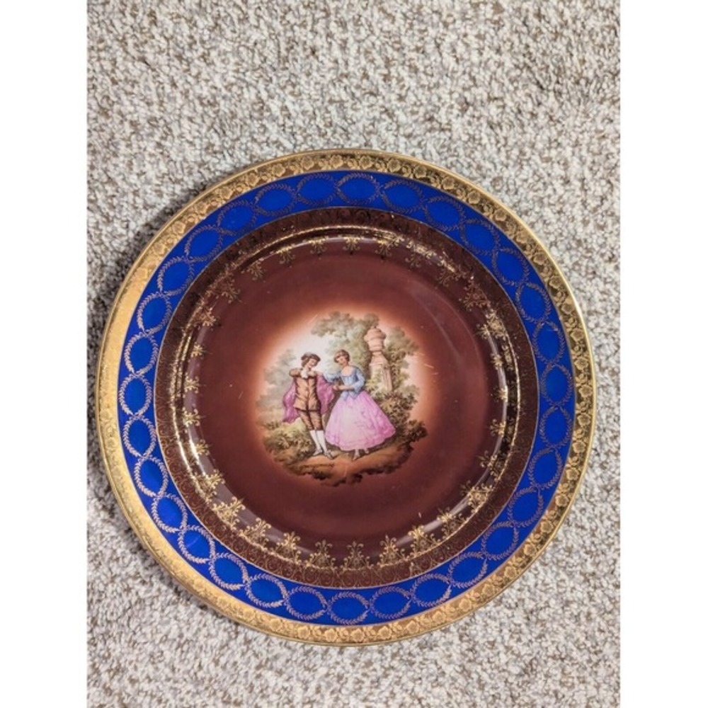 Fragonard Limoges‎ Courting Couple Plate